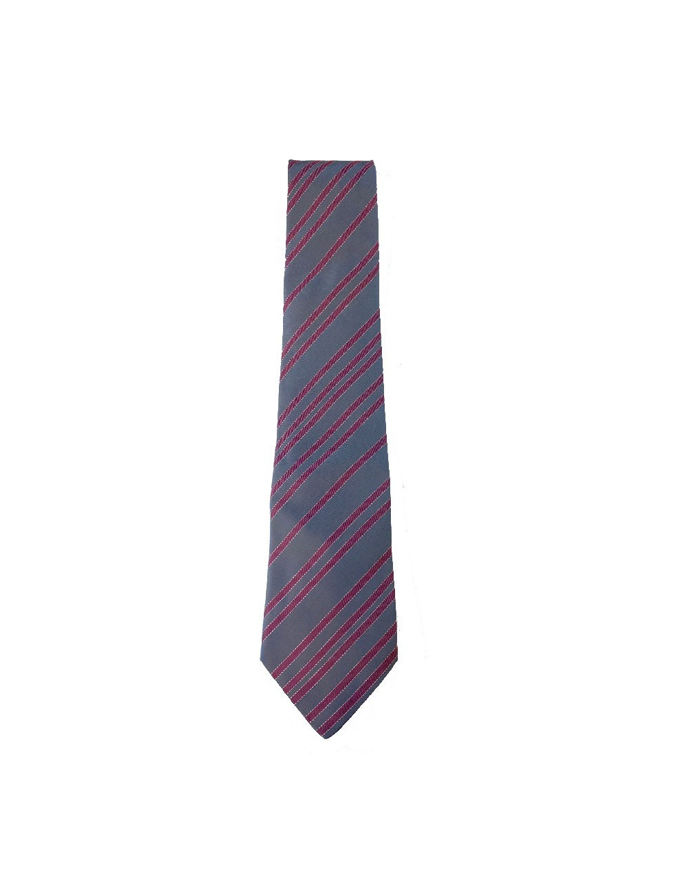 Cravate HERMES soie bleue et rouge