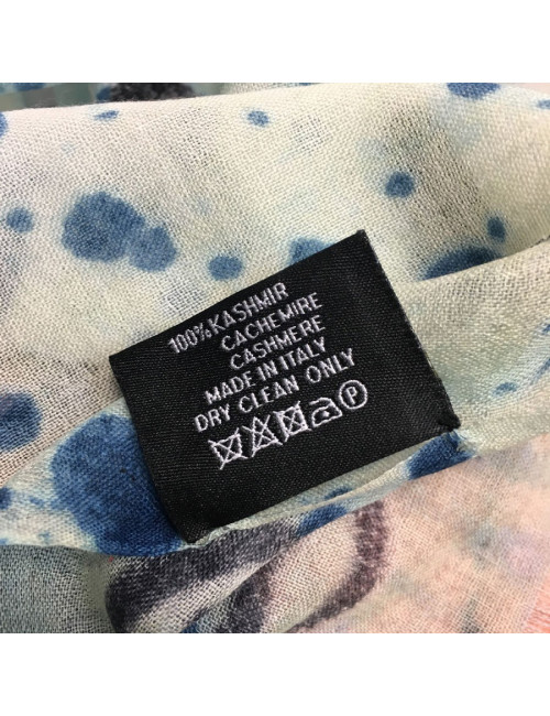 CHANEL graffiti shawl in cashmere