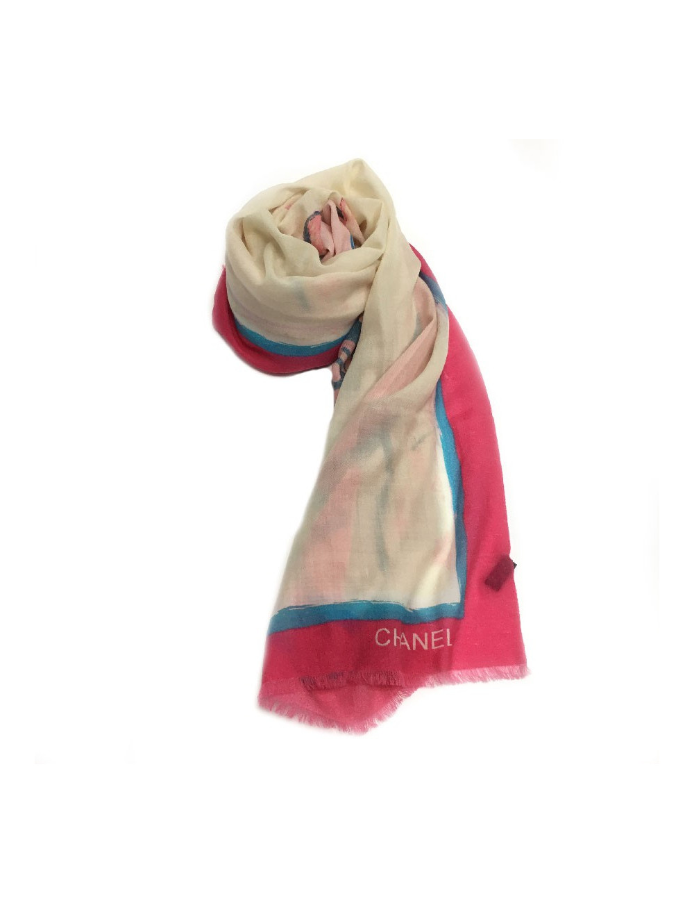 CHANEL shawl Viva COCO Cuba Libre in multicolored cashmere