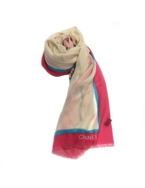 CHANEL shawl Viva COCO Cuba Libre in multicolored cashmere