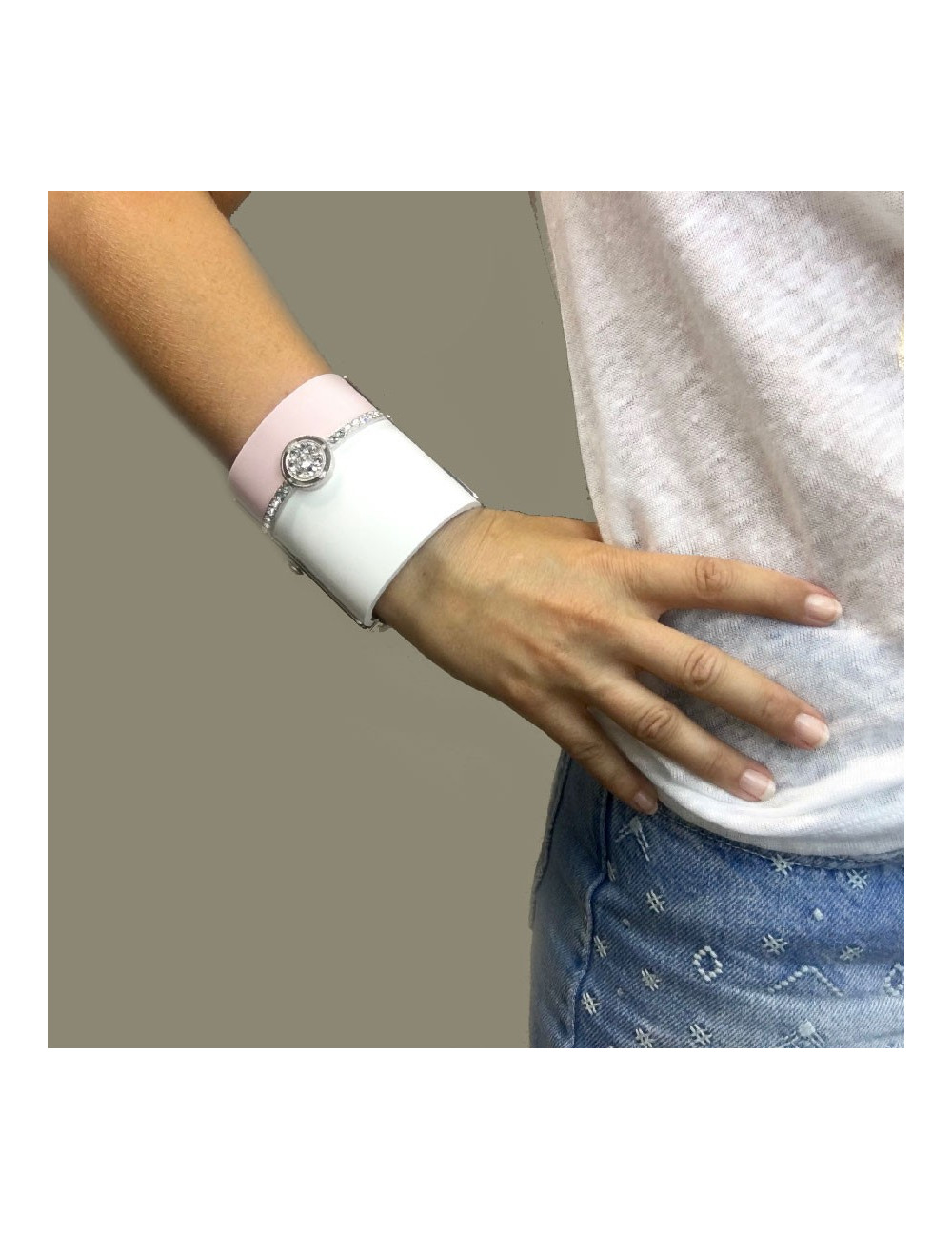 Manchette CHANEL rose