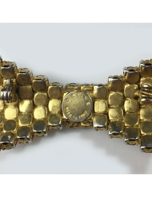 Broche CELINE noeud strass vintage