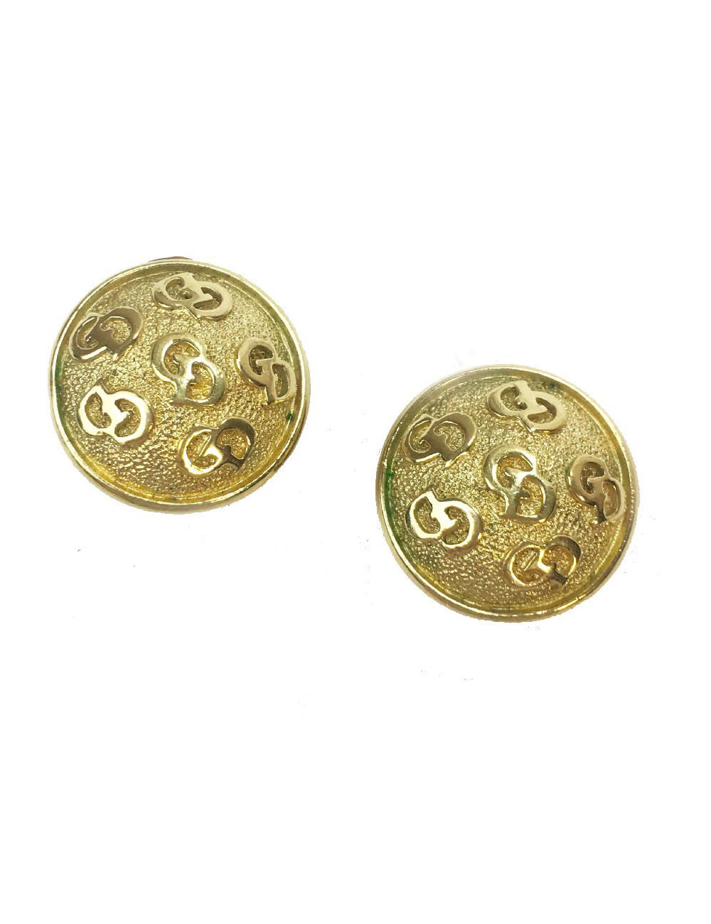 Boucles d'oreille clips CHRISTIAN DIOR vintage dorés