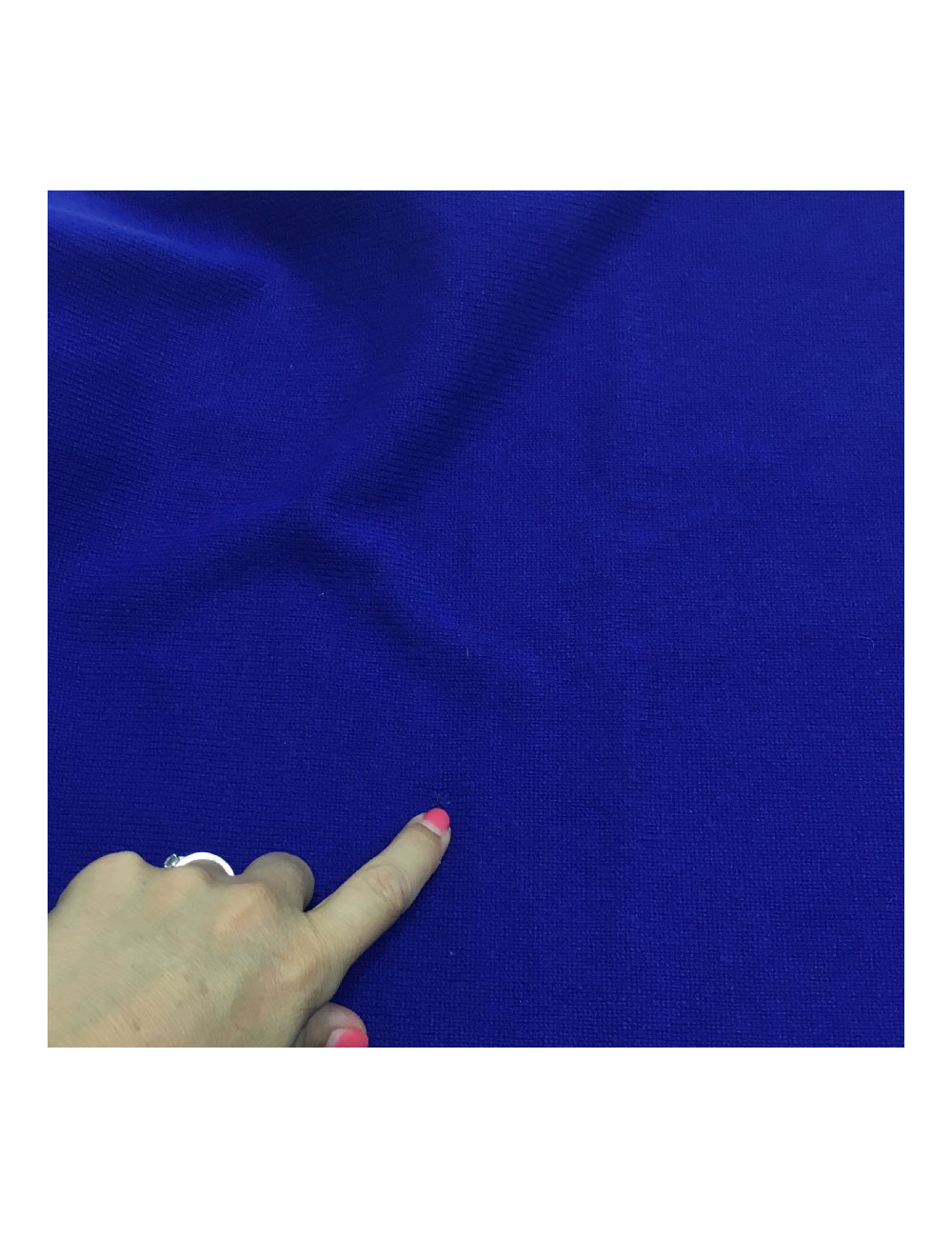 CHANEL blue cashmere with yellow trim shawl