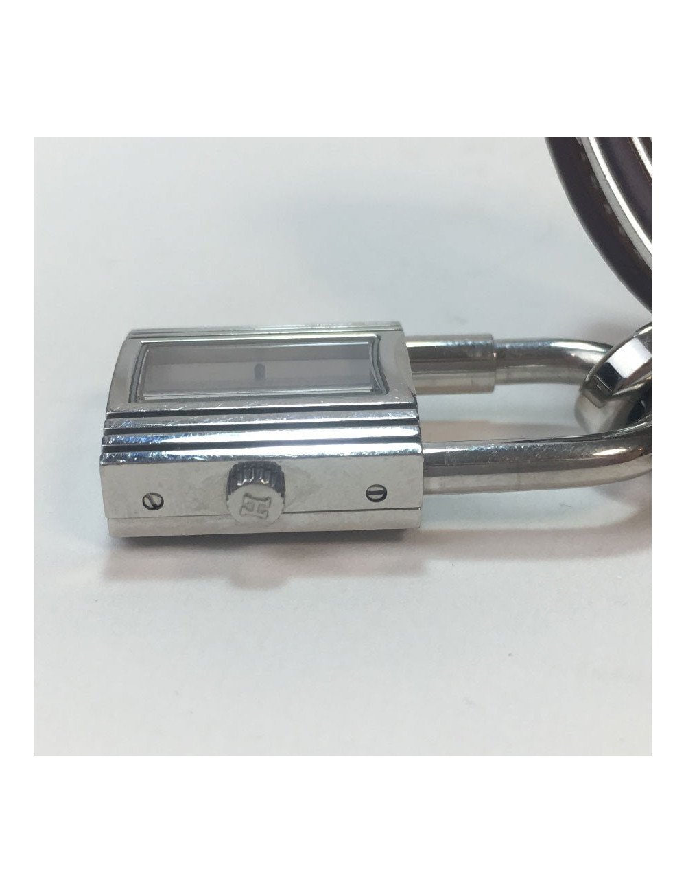 Montre Kelly HERMES bracelet double tour en veau barénia