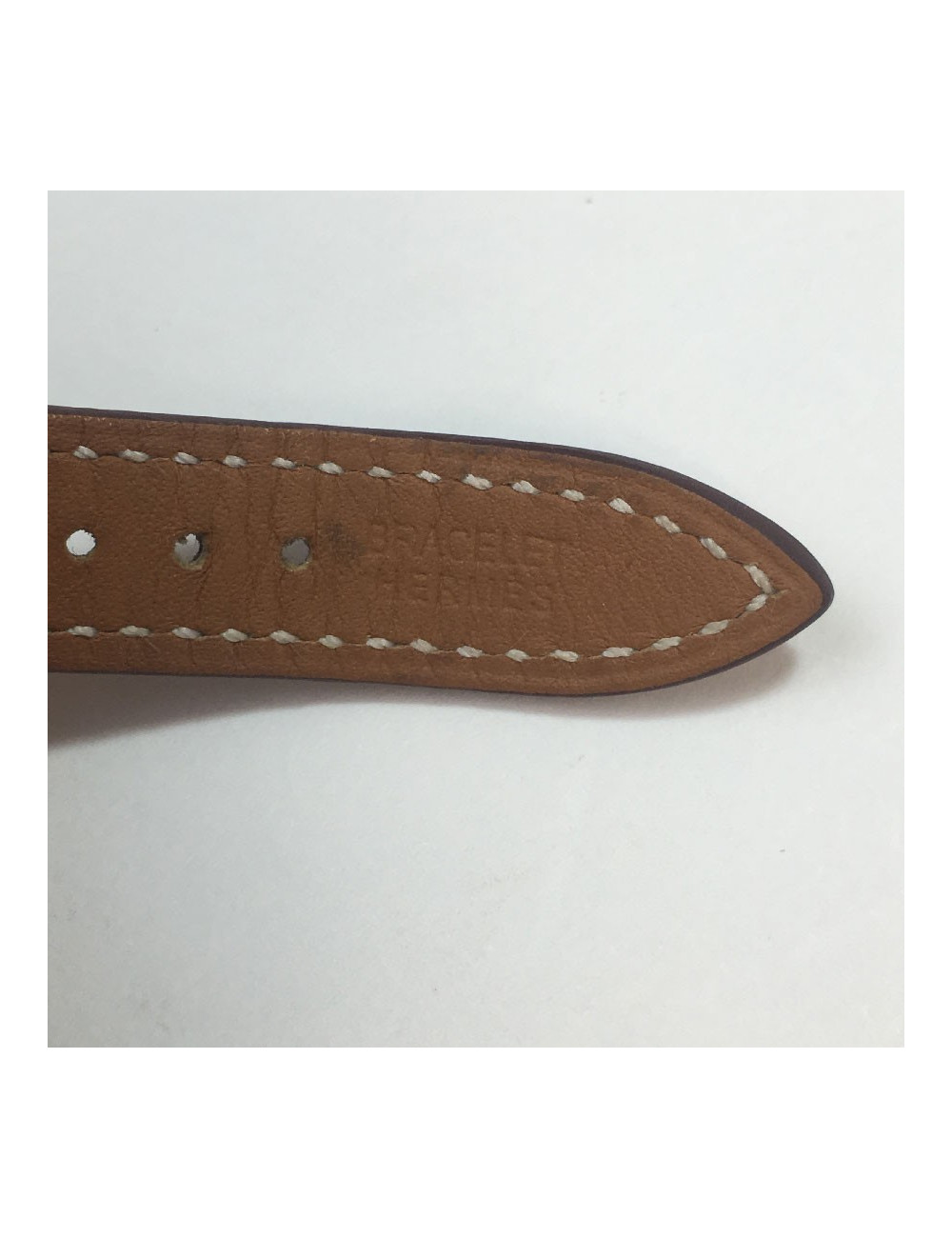 Montre Kelly HERMES bracelet double tour en veau barénia