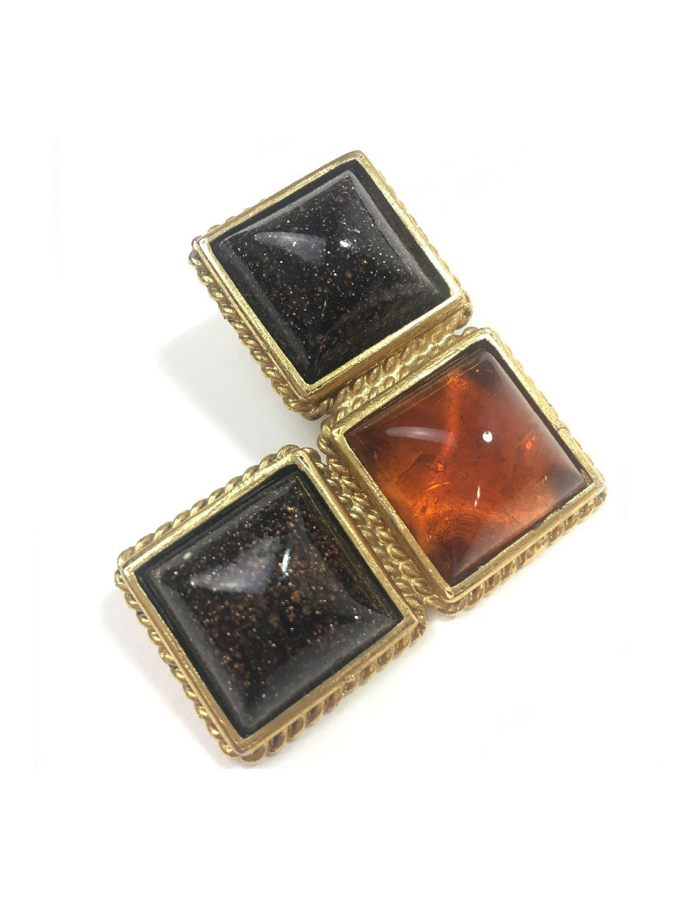 Boucles d'oreilles clips ISABEL CANOVAS vintage 