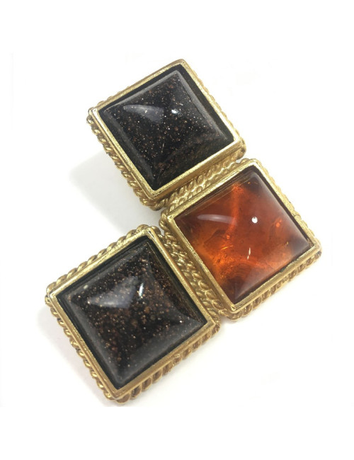 Boucles d'oreilles clips ISABEL CANOVAS vintage 