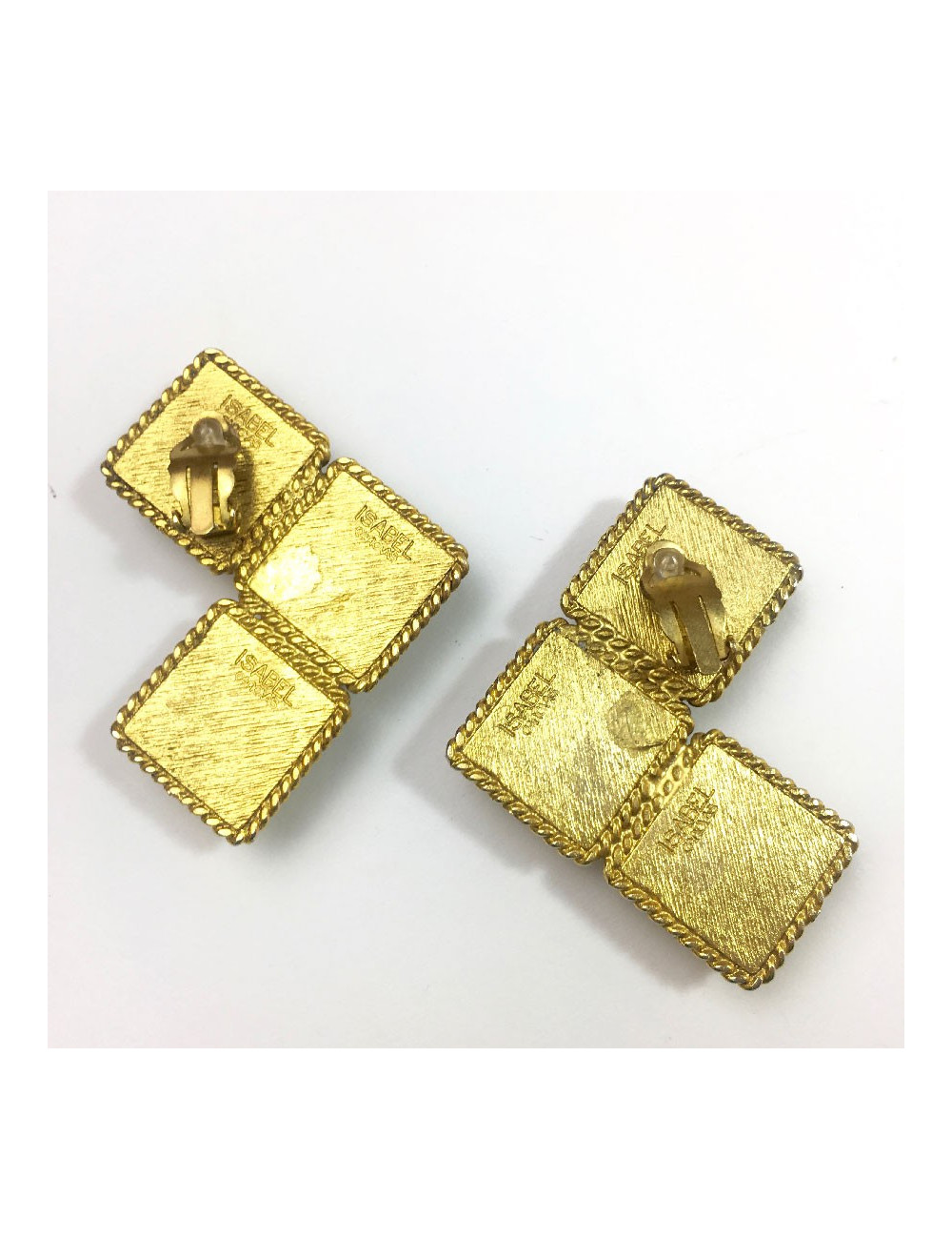 Boucles d'oreilles clips ISABEL CANOVAS vintage 