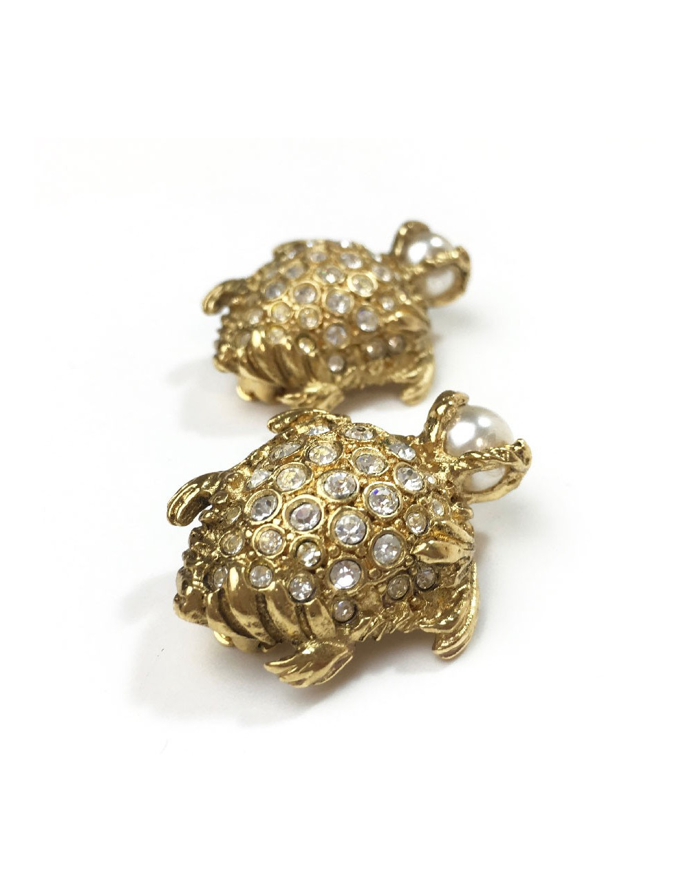 Boucles d'oreille clips Tortues YSL SAINT LAURENT