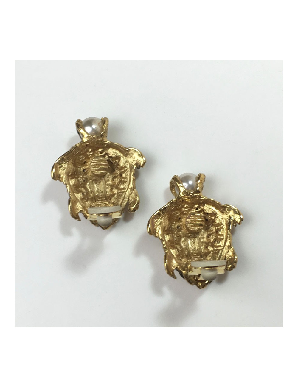 Boucles d'oreille clips Tortues YSL SAINT LAURENT