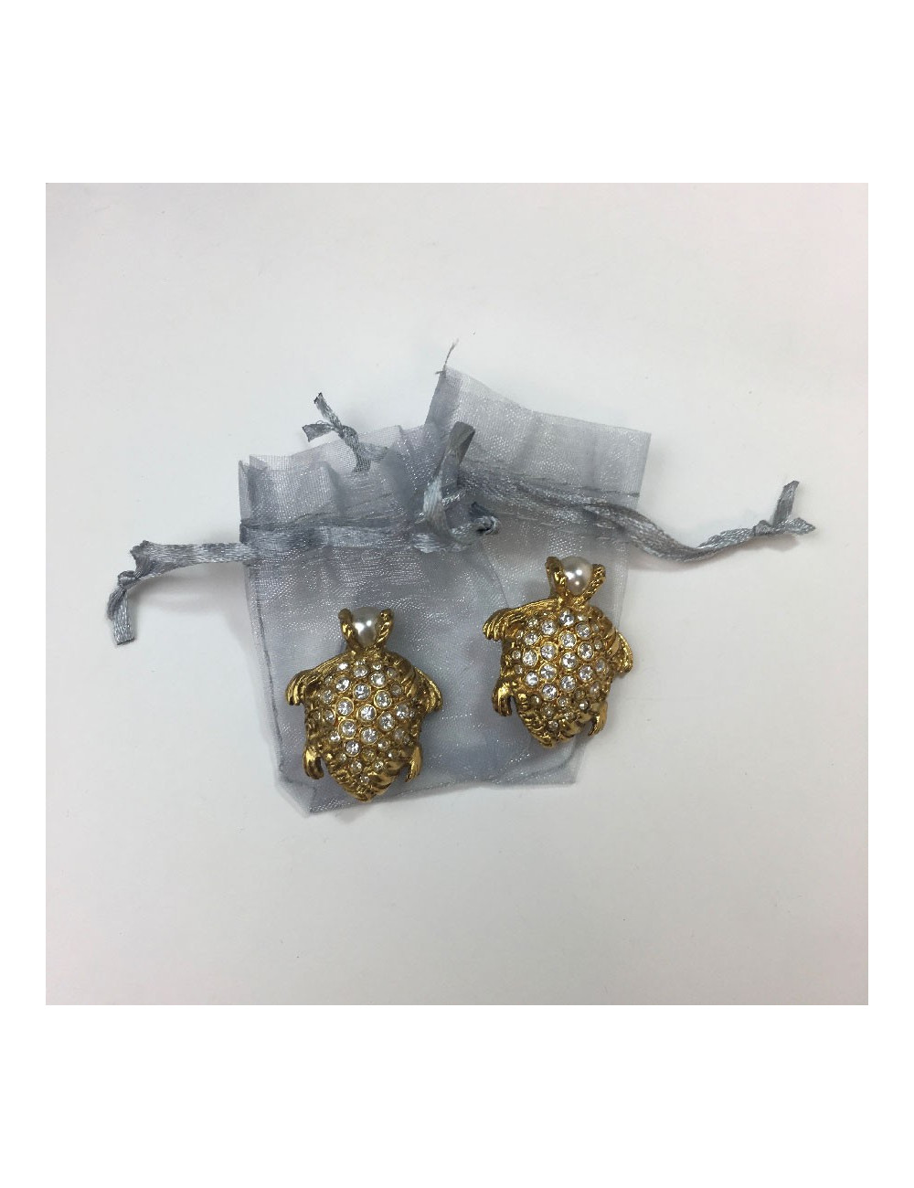 Boucles d'oreille clips Tortues YSL SAINT LAURENT