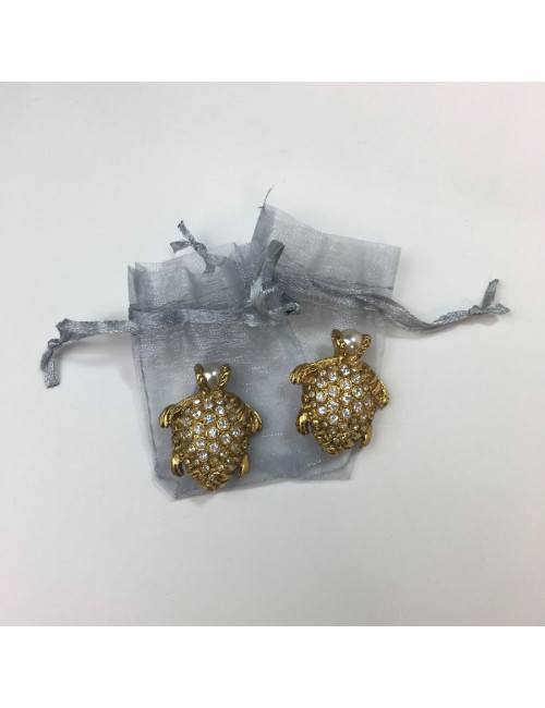 Boucles d'oreille clips Tortues YSL SAINT LAURENT