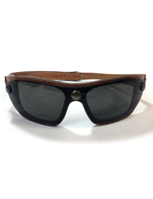 Lunettes de soleil HISTOIRE DE VOIR en cuir marron