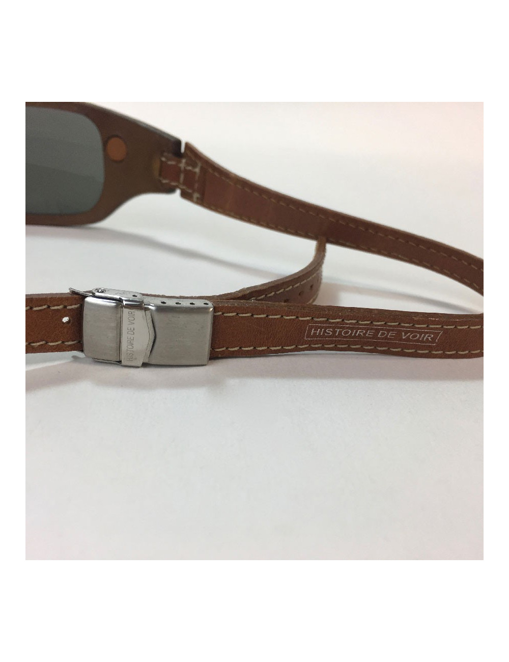 Lunettes de soleil HISTOIRE DE VOIR en cuir marron