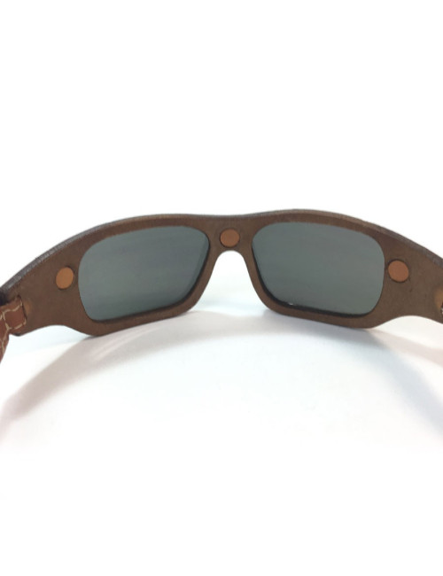 Lunettes de soleil HISTOIRE DE VOIR en cuir marron