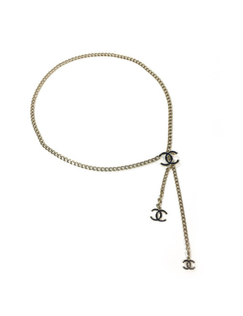 Ceinture CHANEL chaine doré CC
