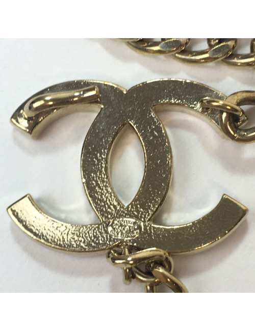 CHANEL chain belt in gilt 