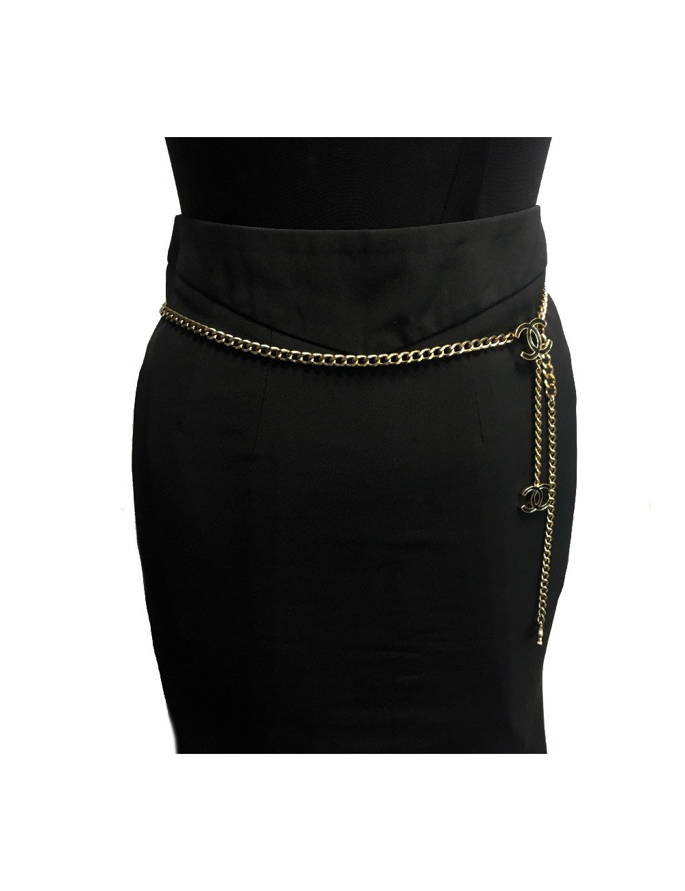 CHANEL chain belt in gilt 