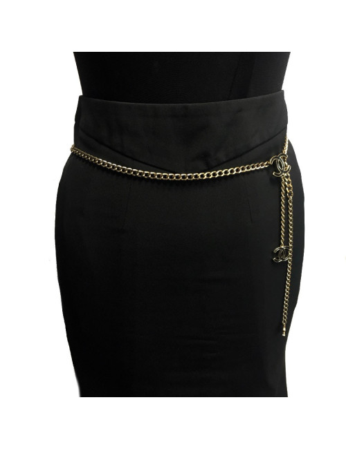 Ceinture CHANEL chaine dorée CC