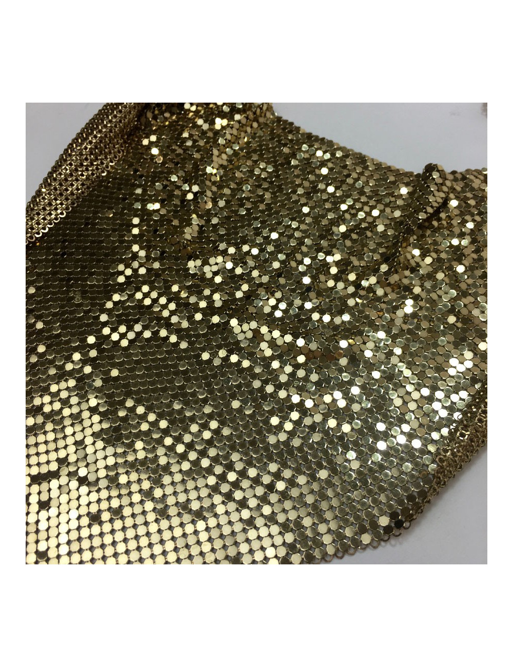 Plastron en cote de maille doré WHITING & DAVIS