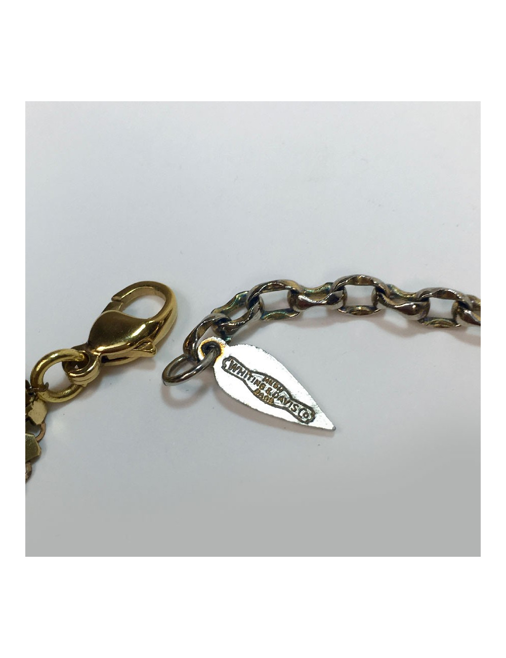 Plastron en cote de maille doré WHITING & DAVIS