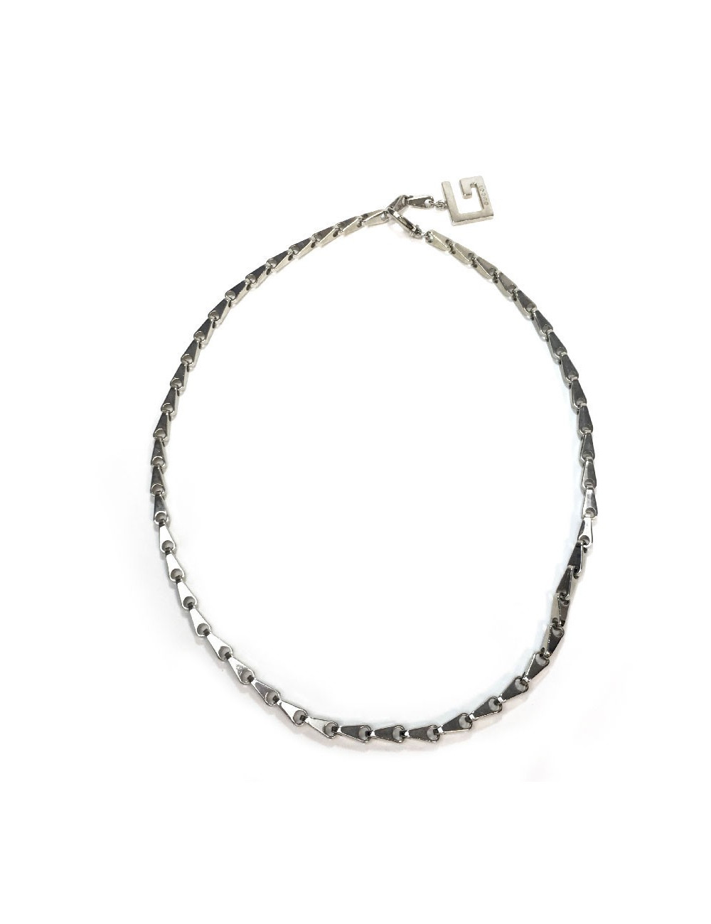 GUCCI bike chain belt in silver metal size 75