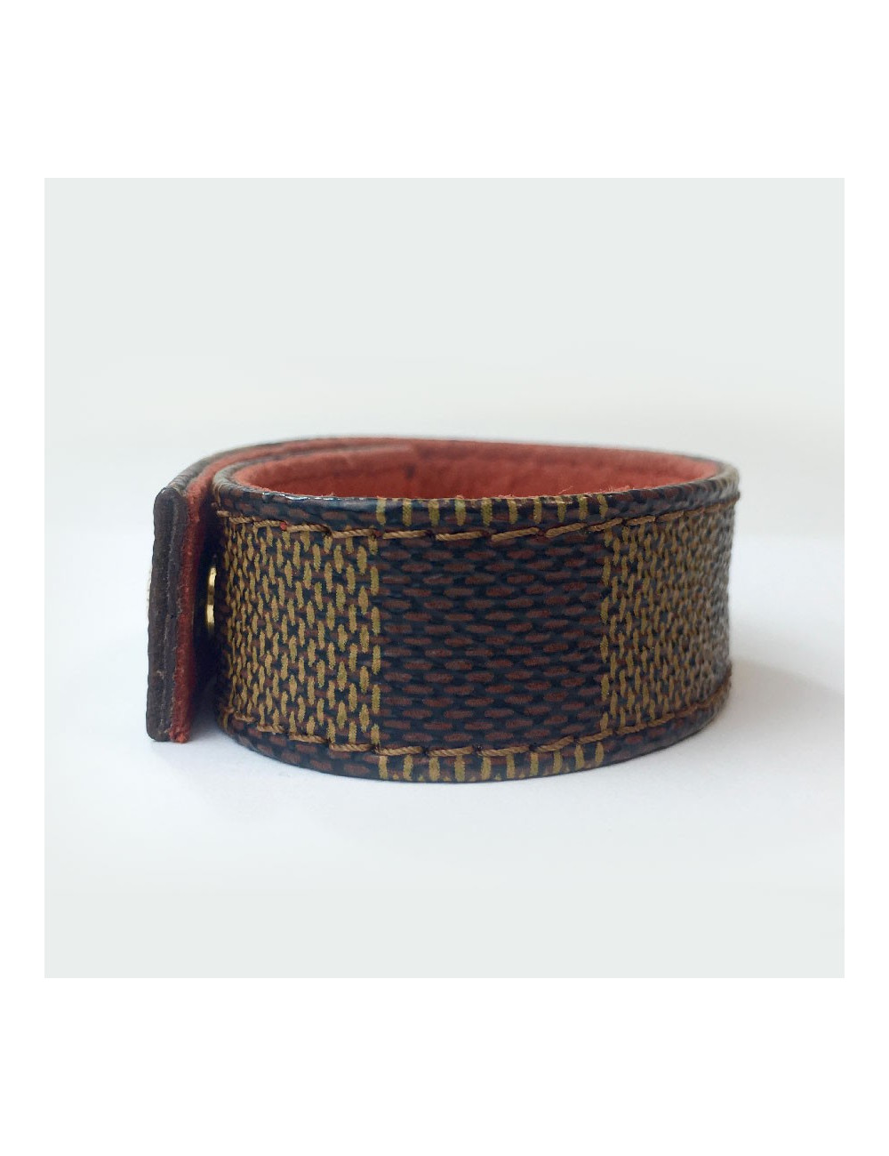 Bracelet LOUIS VUITTON damier "17-18 New Bond Street 24/02/98"
