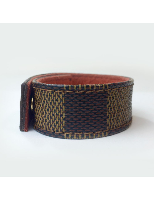 Bracelet LOUIS VUITTON damier "17-18 New Bond Street 24/02/98"
