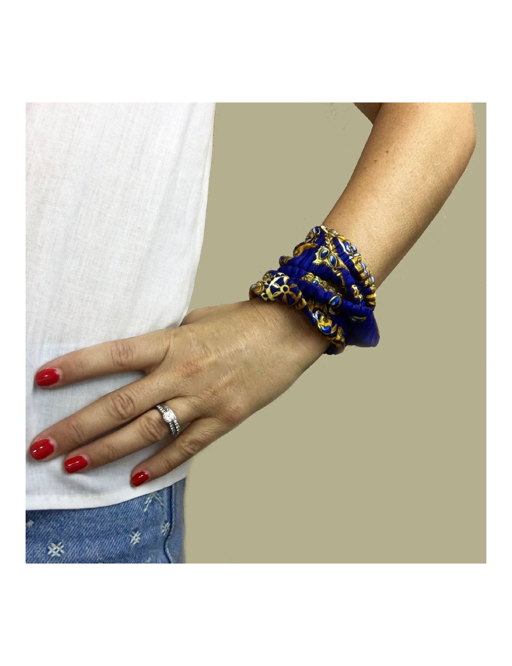 Bracelet HERMES Petit h foulard