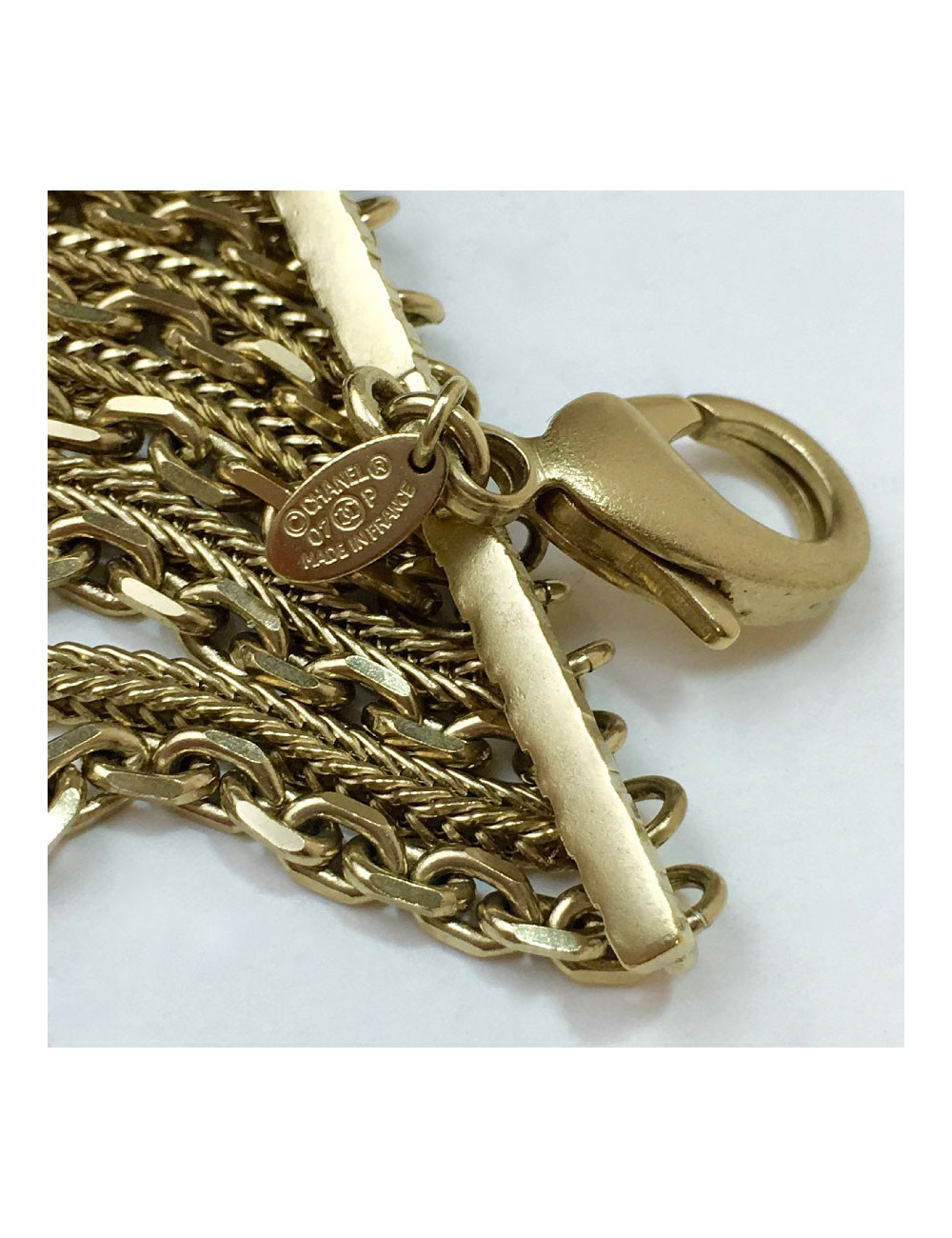 Ceinture CHANEL multichaînes dorées Vintage