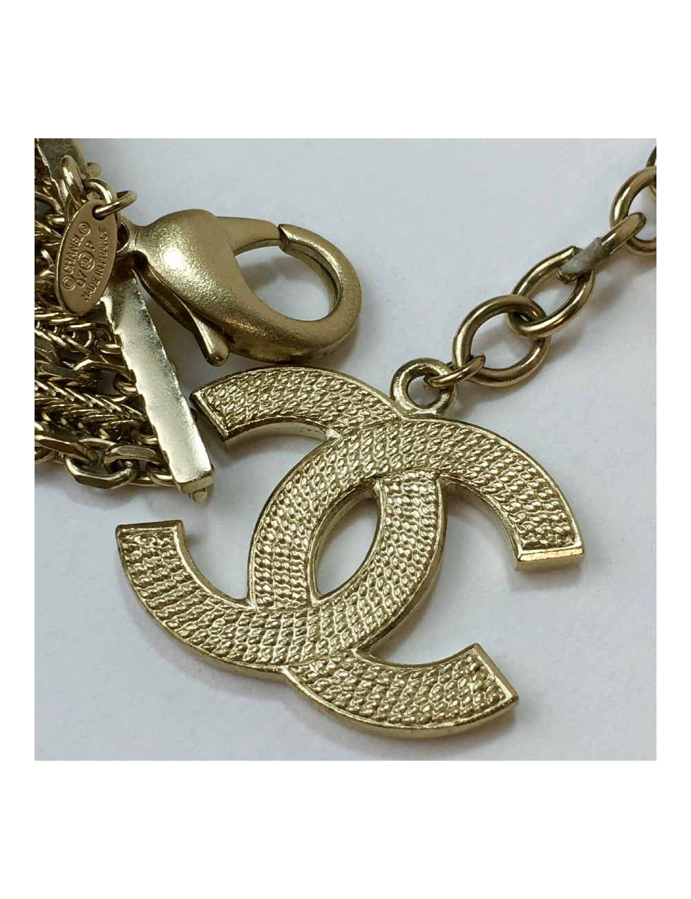 Ceinture CHANEL multichaînes dorées Vintage