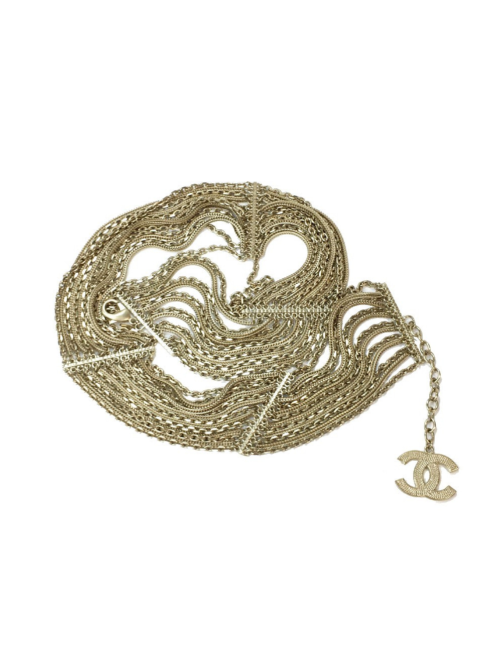 Ceinture CHANEL multichaînes dorées Vintage