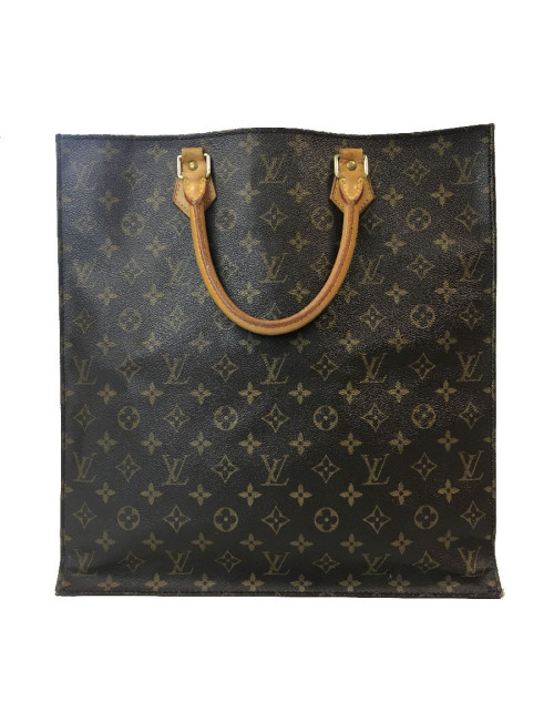 Sac "Plat" LOUIS VUITTON en toile monogram marron