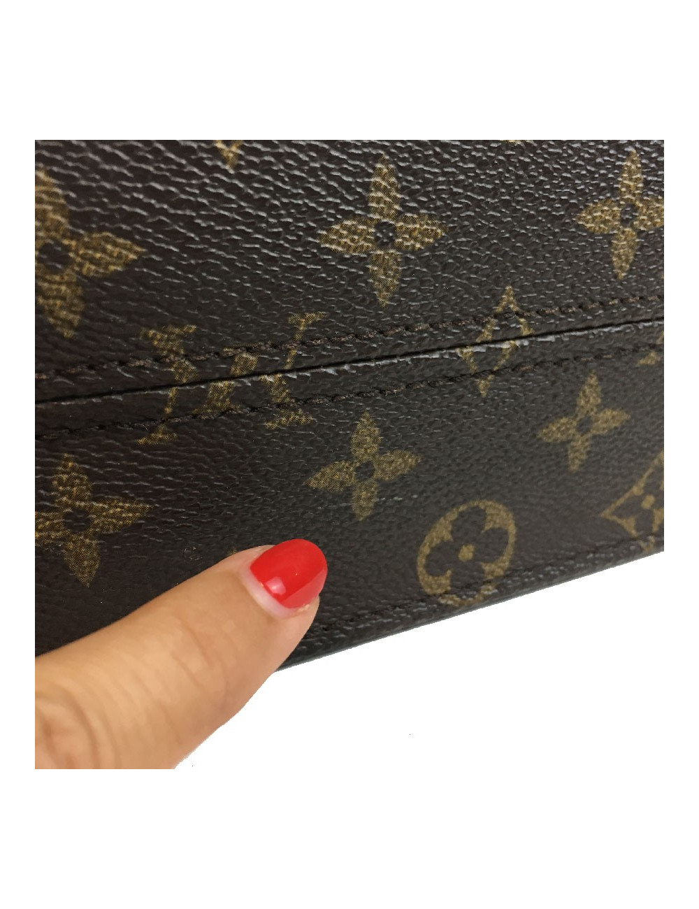 Sac "Plat" LOUIS VUITTON en toile monogram marron