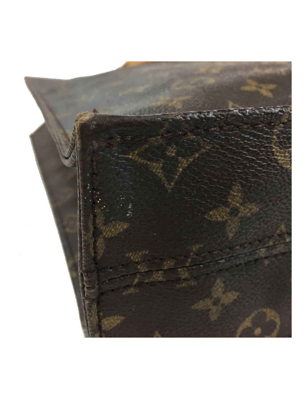 Sac "Plat" LOUIS VUITTON en toile monogram marron