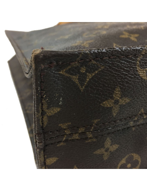 Sac "Plat" LOUIS VUITTON en toile monogram marron