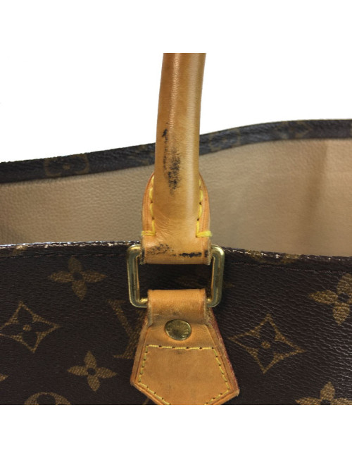 Sac "Plat" LOUIS VUITTON en toile monogram marron