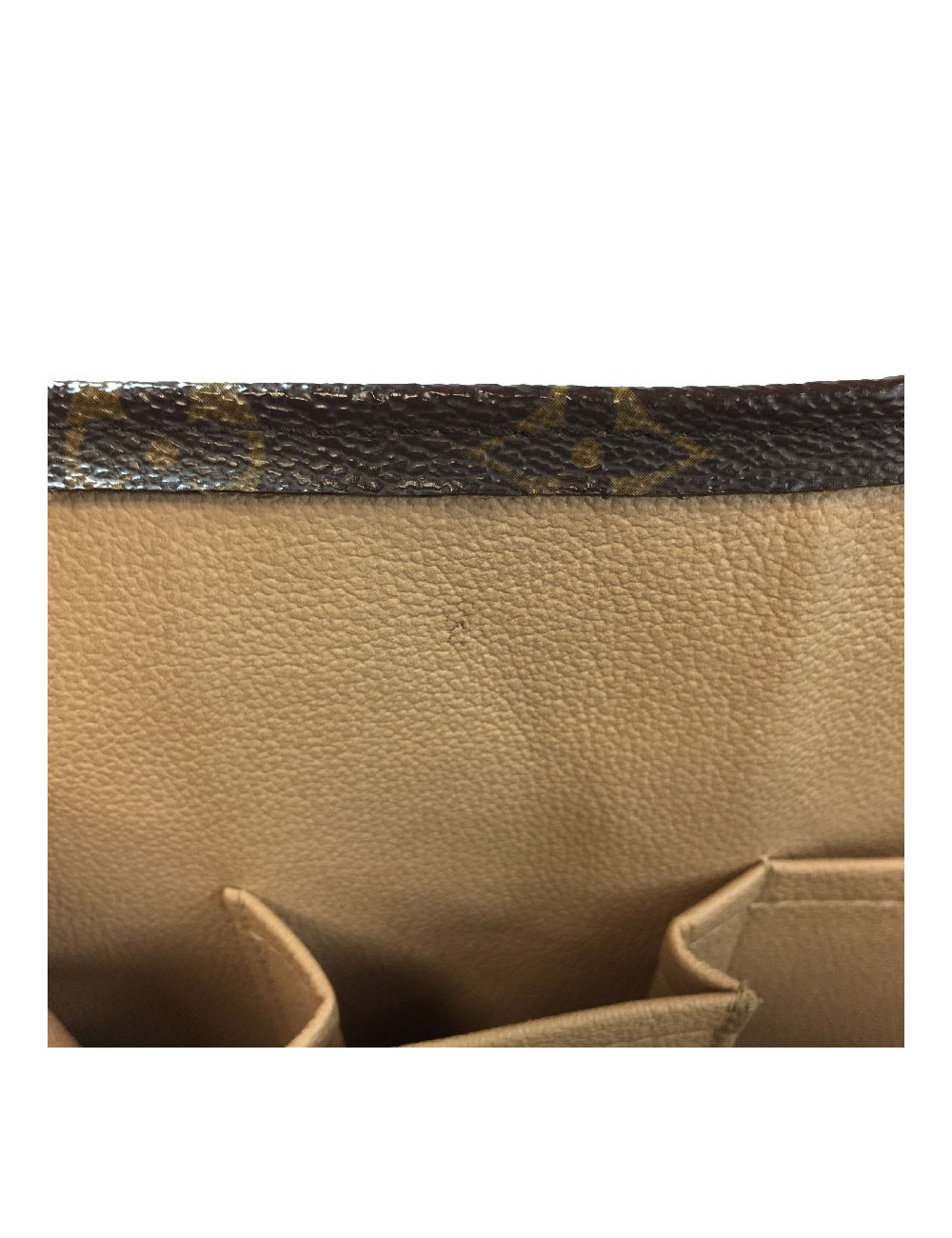 Sac "Plat" LOUIS VUITTON en toile monogram marron