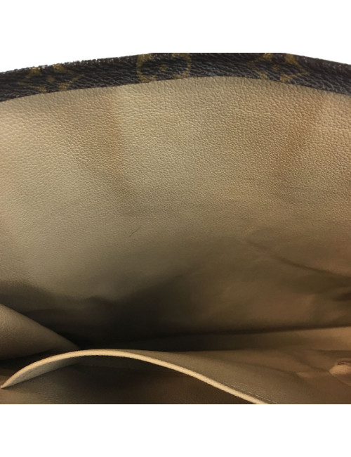 Sac "Plat" LOUIS VUITTON en toile monogram marron