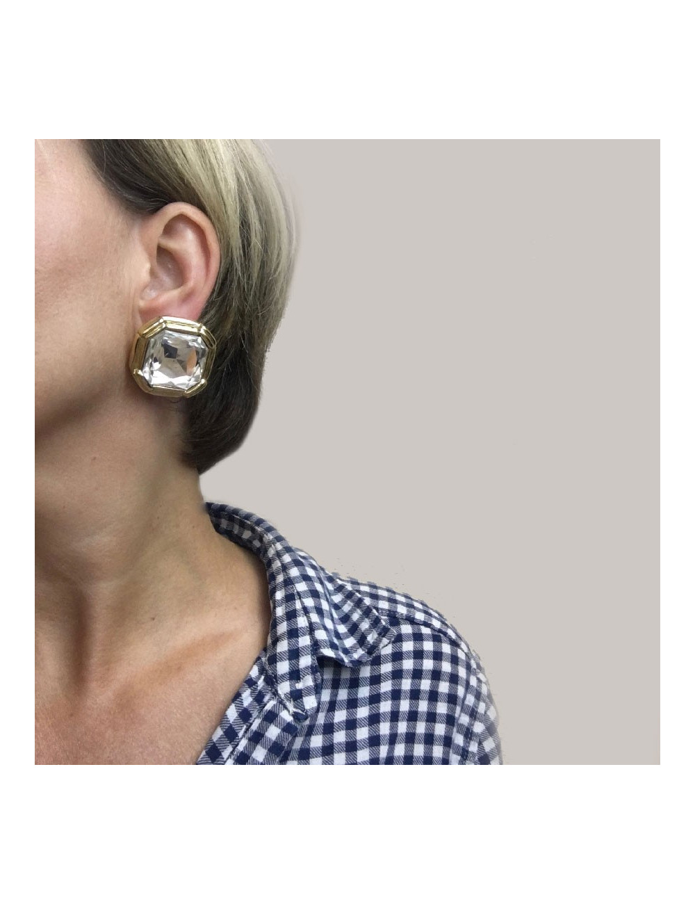 boucles d'oreille clips YSL SAINT LAURENT