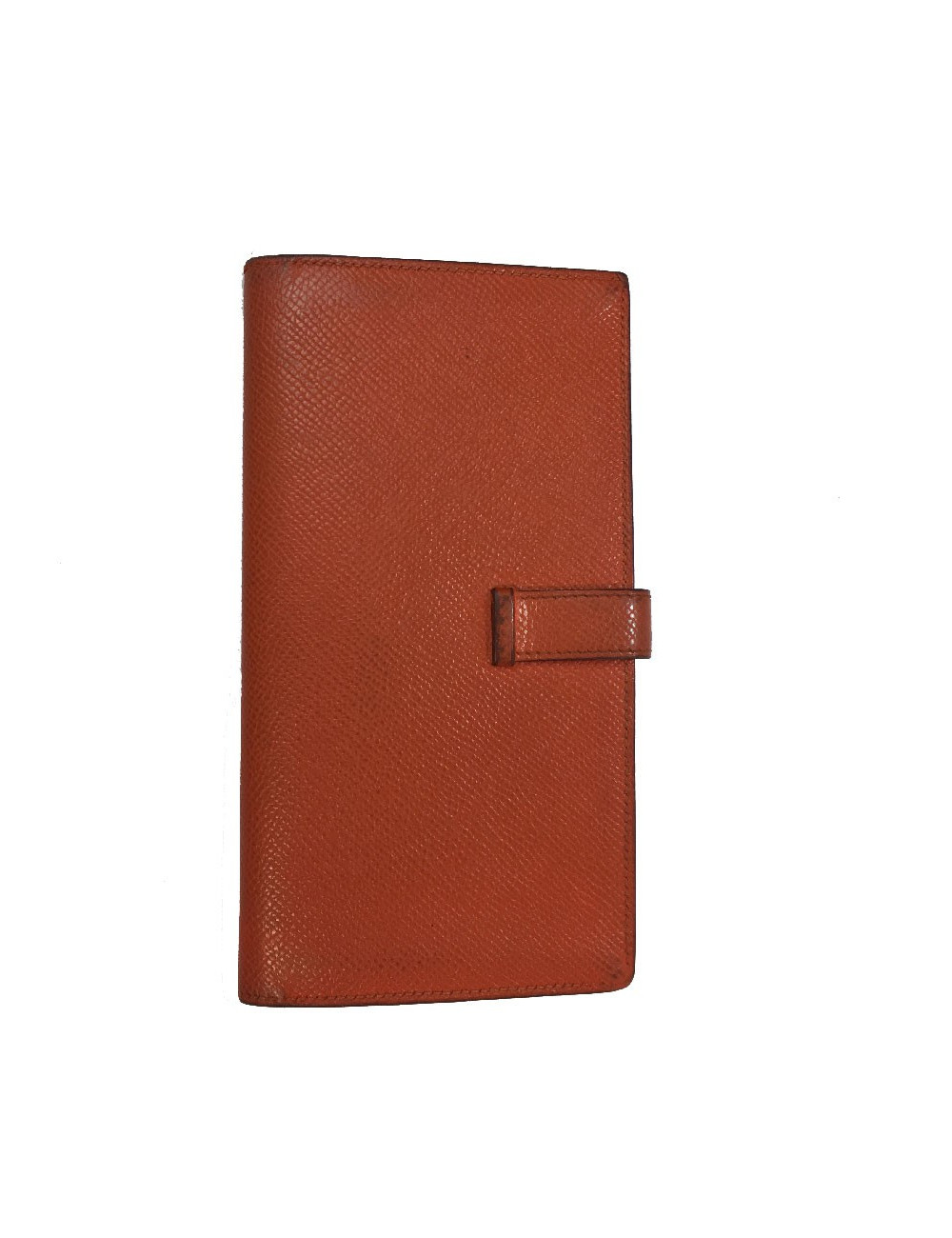 HERMES Bearn wallet in Potiron Mysore goat leather