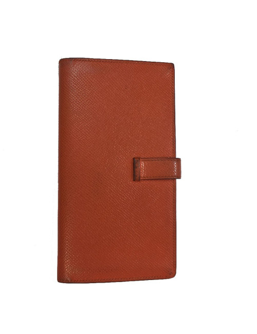 HERMES Bearn wallet in Potiron Mysore goat leather