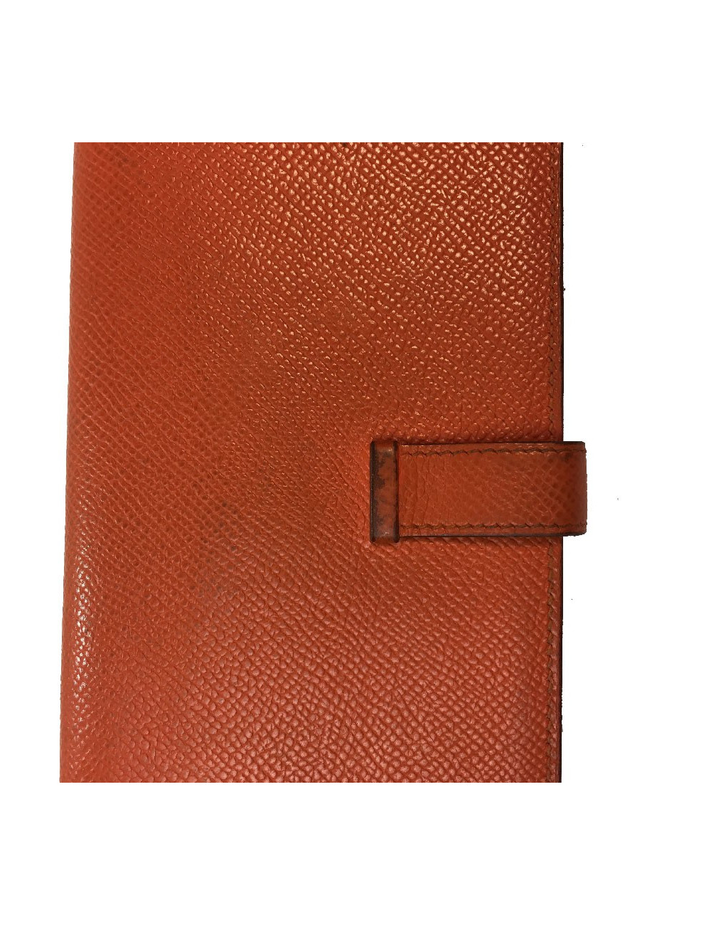 HERMES Bearn wallet in Potiron Mysore goat leather