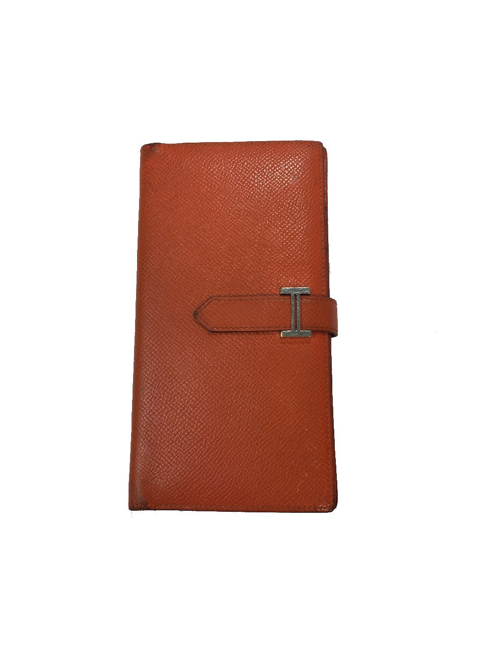HERMES Bearn wallet in Potiron Mysore goat leather