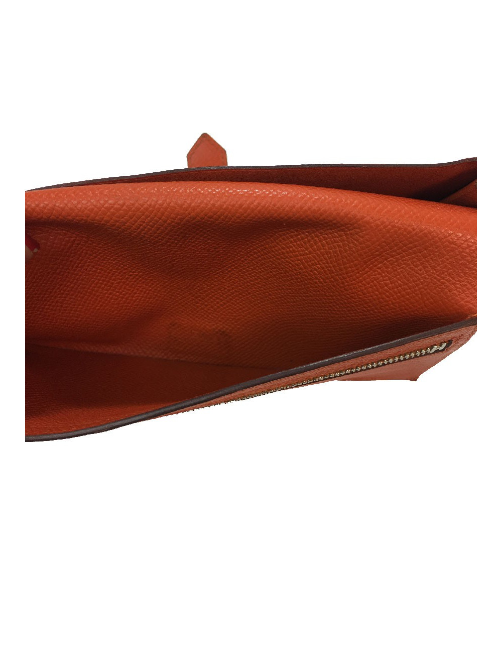 HERMES Bearn wallet in Potiron Mysore goat leather