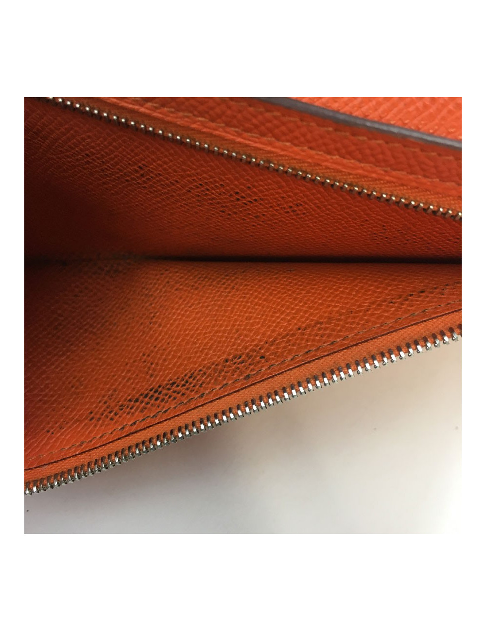 Portefeuille  Bearn HERMES cuir epsom potiron