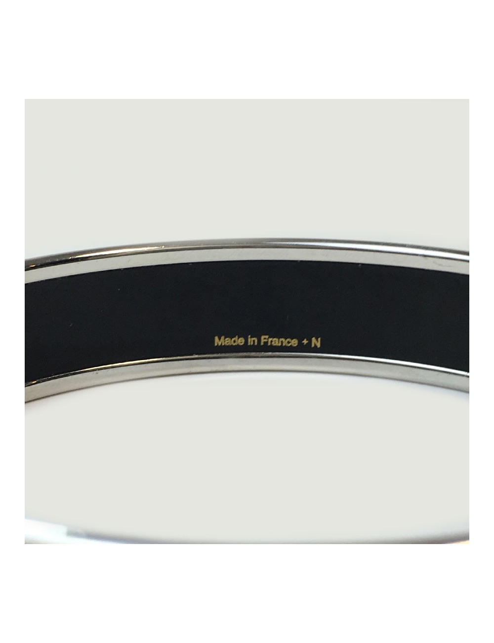 Bracelet HERMES émail blanc