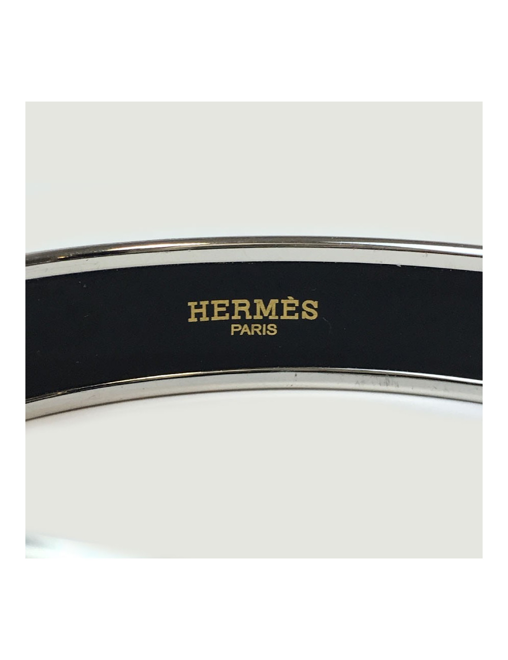 Bracelet HERMES émail blanc