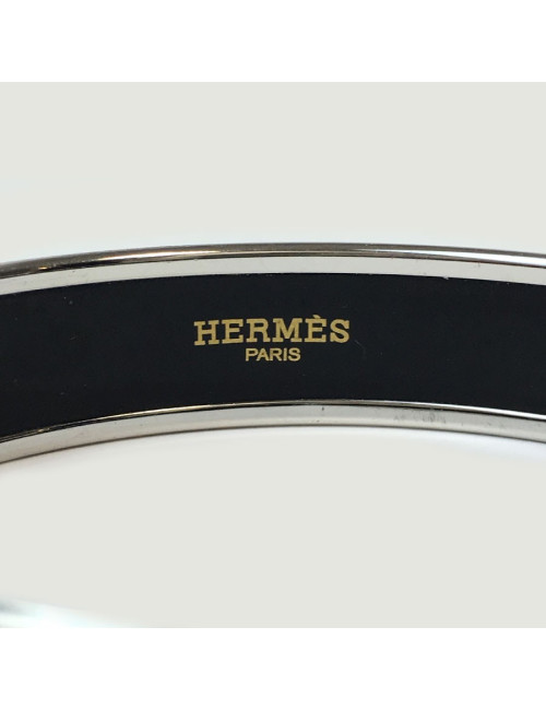 Bracelet HERMES émail blanc
